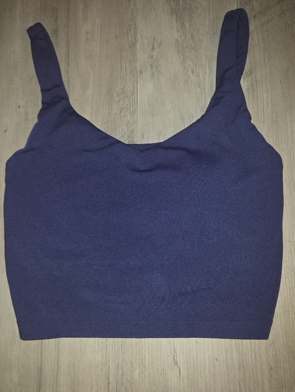 aerie Dark Navy Seamless Scoop Crop Tank
